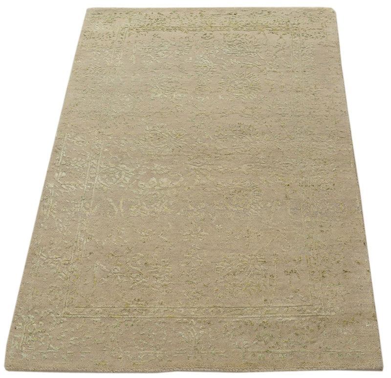 Designer Teppich - 118 x 79 cm - sand