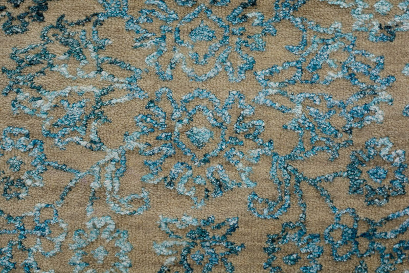 Designer Teppich - 150 x 95 cm - hellblau