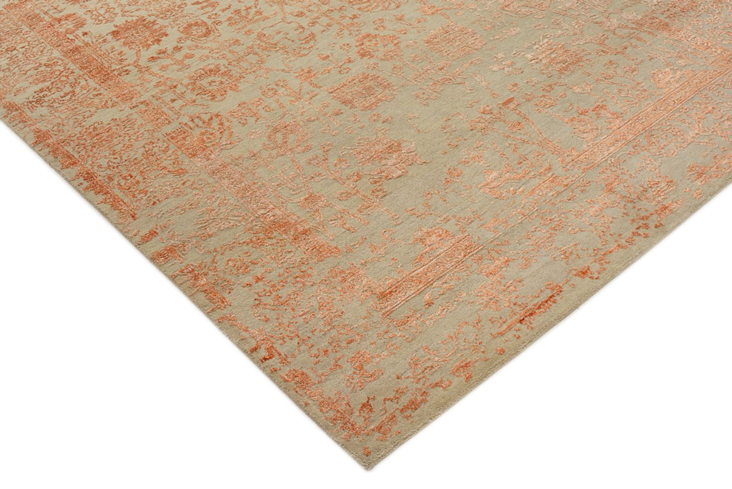 Designer Teppich - 186 x 151 cm - orange
