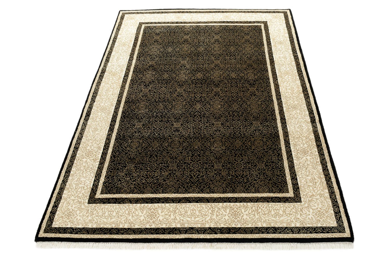 Designer Teppich - 181 x 123 cm - dunkelbeige