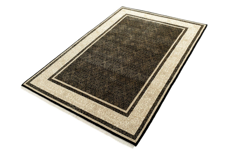 Designer Teppich - 181 x 123 cm - dunkelbeige