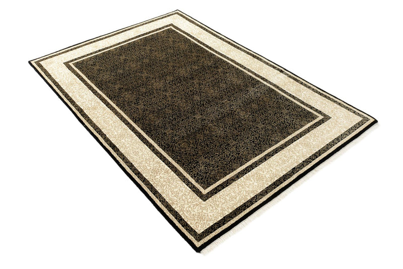 Designer Teppich - 181 x 123 cm - dunkelbeige