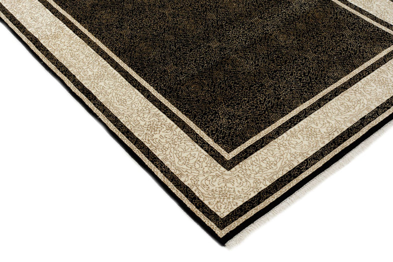 Designer Teppich - 181 x 123 cm - dunkelbeige