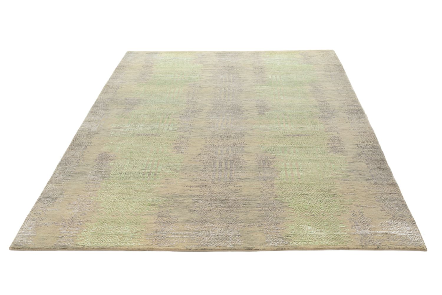 Designer Teppich - 236 x 179 cm - hellgrün