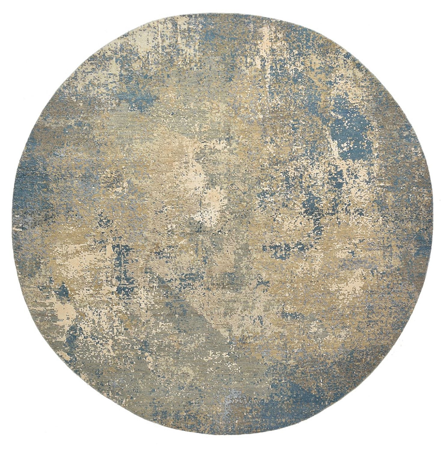 Designer Teppich rund  - 201 x 199 cm - sand