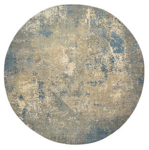 Designer Teppich rund  - 201 x 199 cm - sand