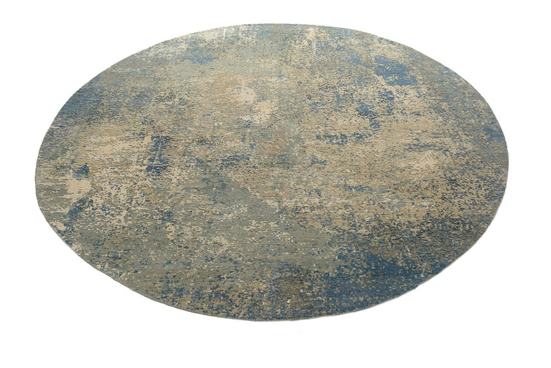 Designer Teppich rund  - 201 x 199 cm - sand