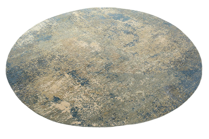 Designer Teppich rund  - 201 x 199 cm - sand