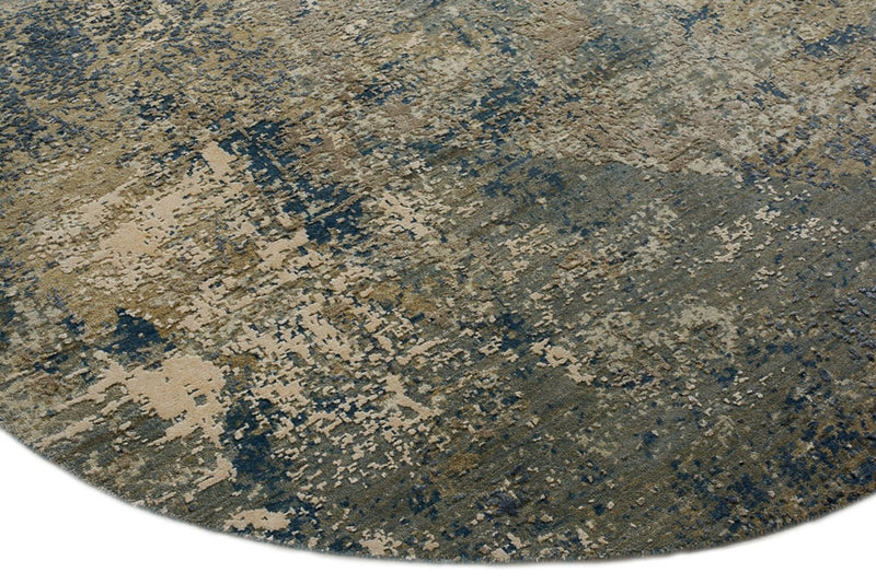 Designer Teppich rund  - 201 x 199 cm - sand