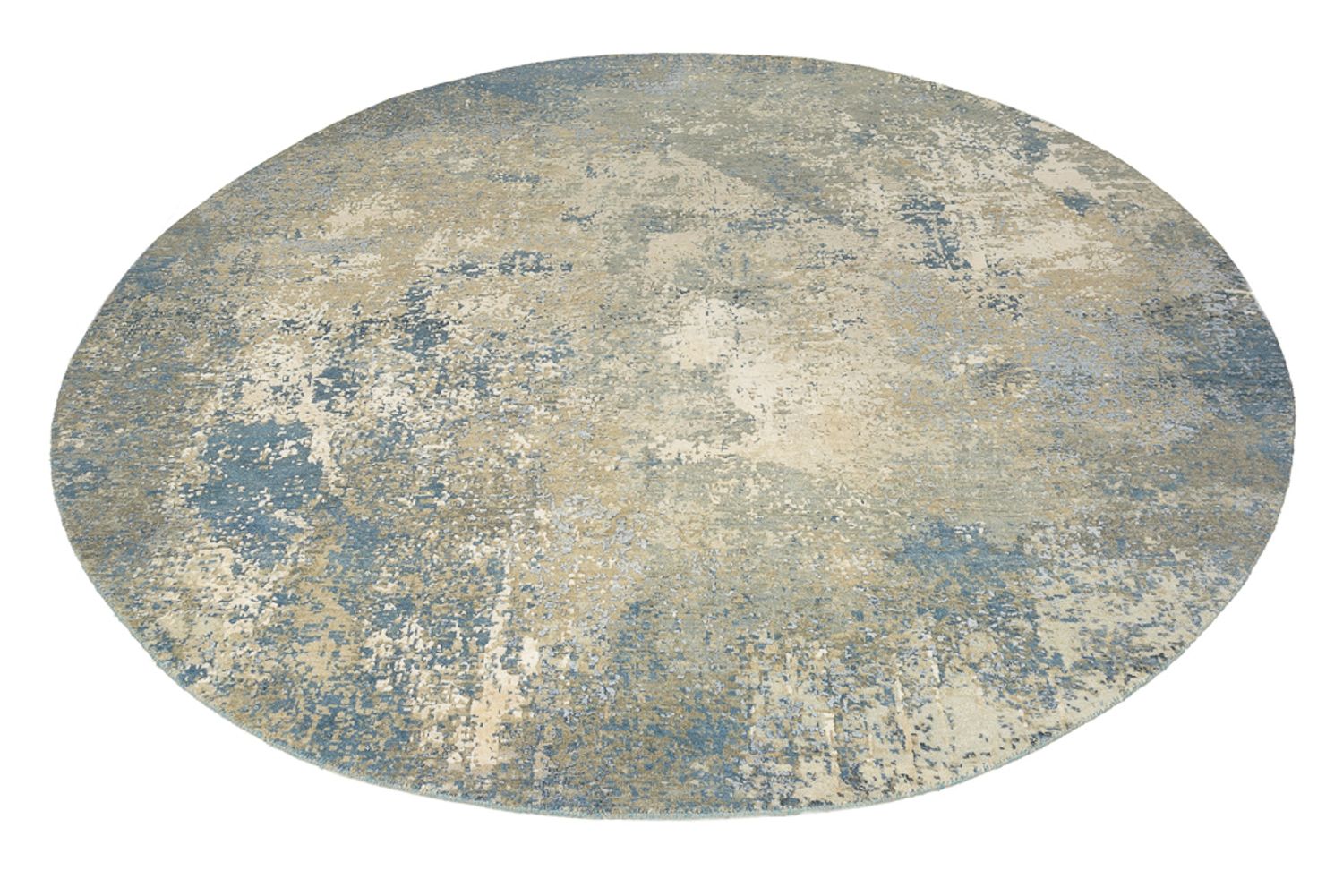 Designer Teppich rund  - 201 x 199 cm - sand
