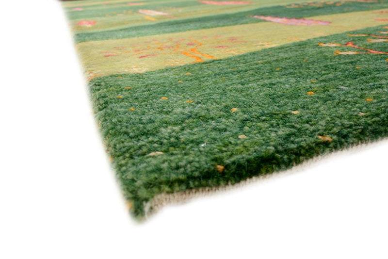 Tapis Gabbeh - Loribaft Indus - 247 x 172 cm - vert
