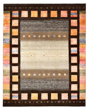 Tapis Gabbeh - Loribaft Indus - 307 x 250 cm - multicolore