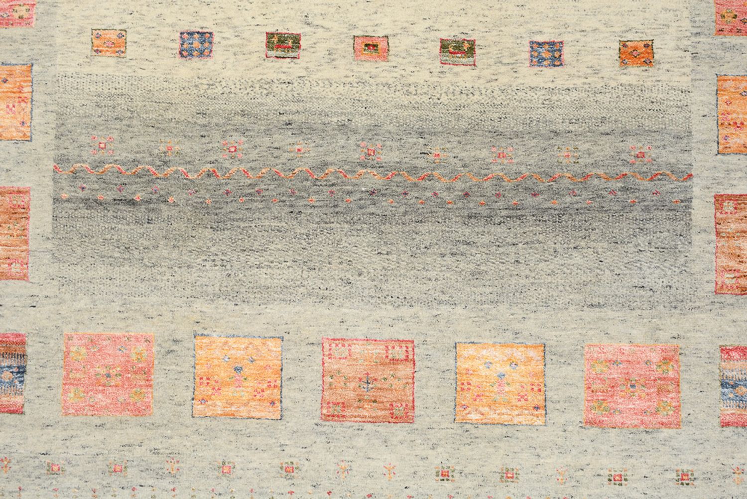 Tapis Gabbeh - Loribaft Indus - 244 x 176 cm - multicolore