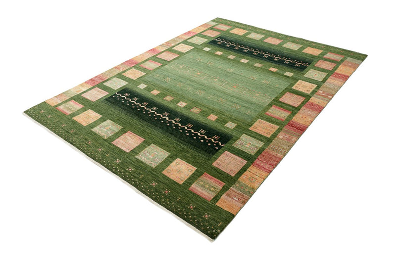 Tapis Gabbeh - Loribaft Indus - 238 x 173 cm - vert