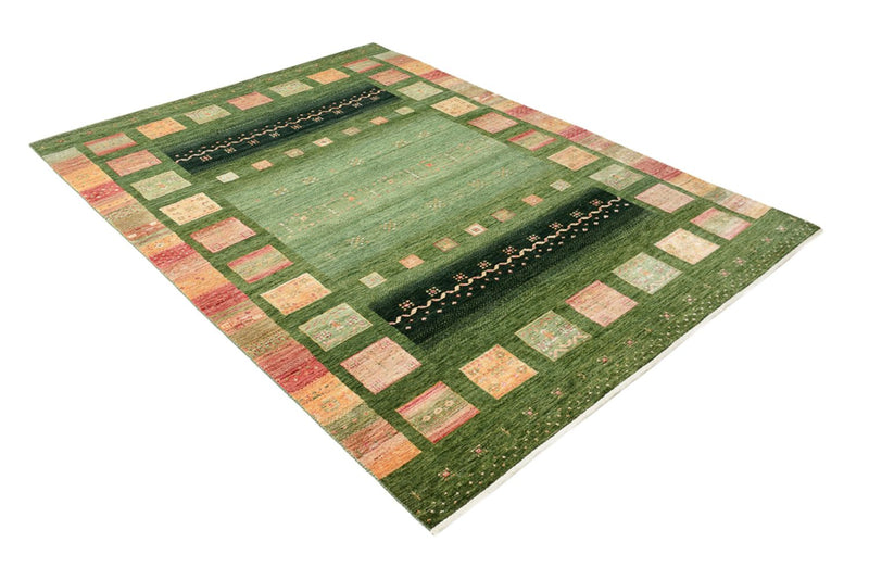 Tapis Gabbeh - Loribaft Indus - 238 x 173 cm - vert