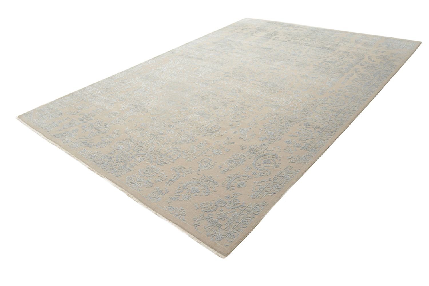 Designer Teppich - 243 x 166 cm - hellgrau