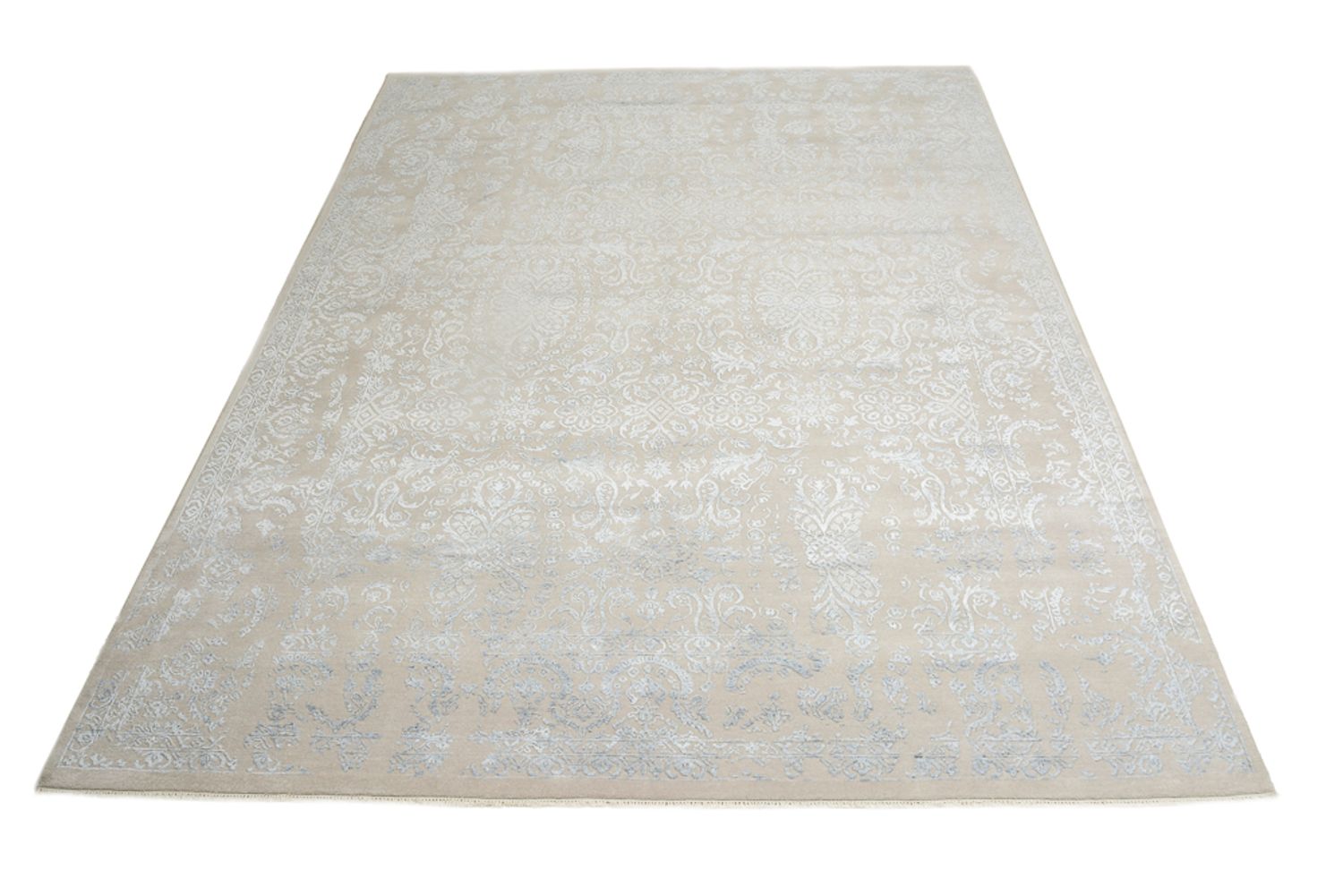 Designer Teppich - 334 x 243 cm - hellgrau