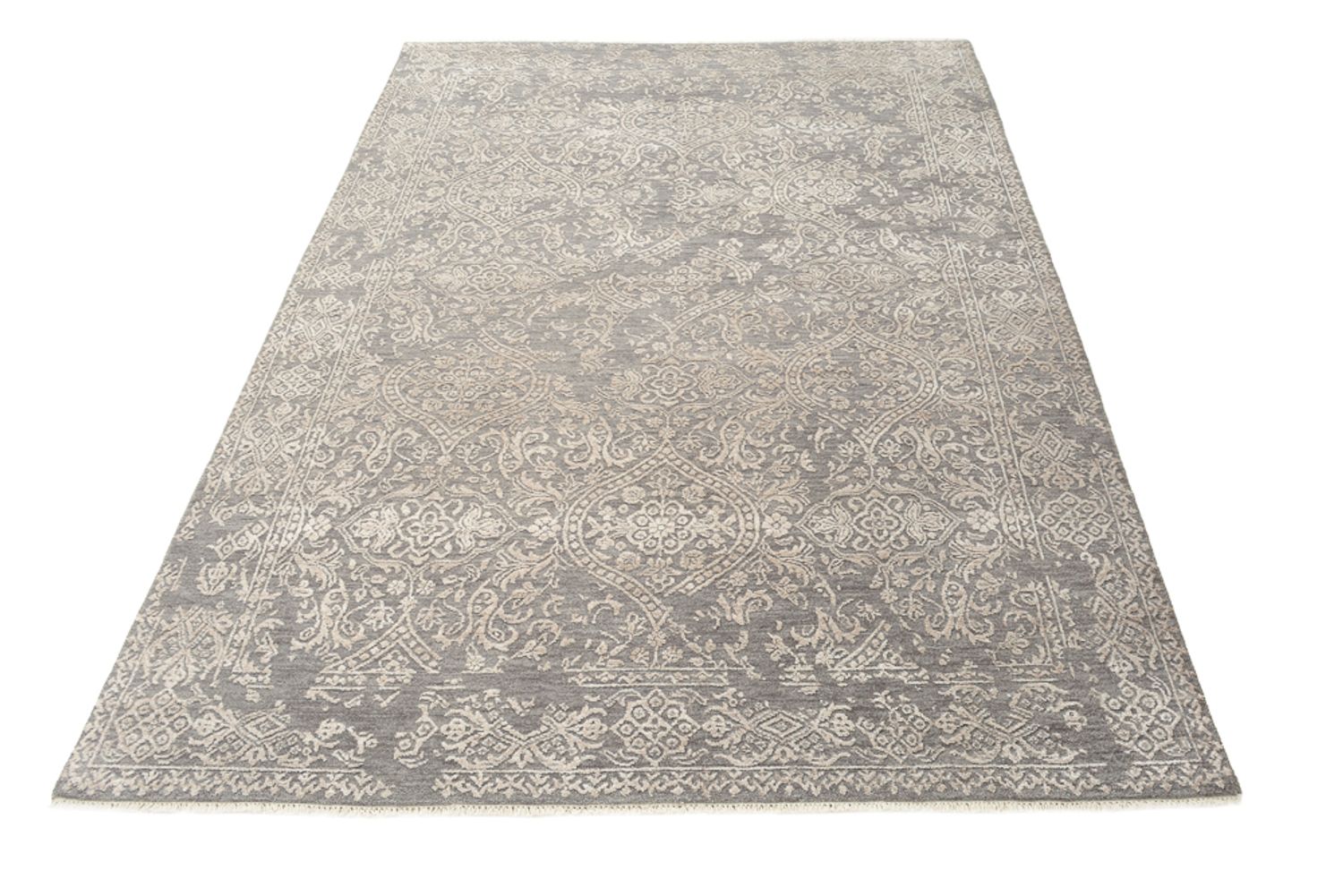 Designer Teppich - 179 x 125 cm - grau