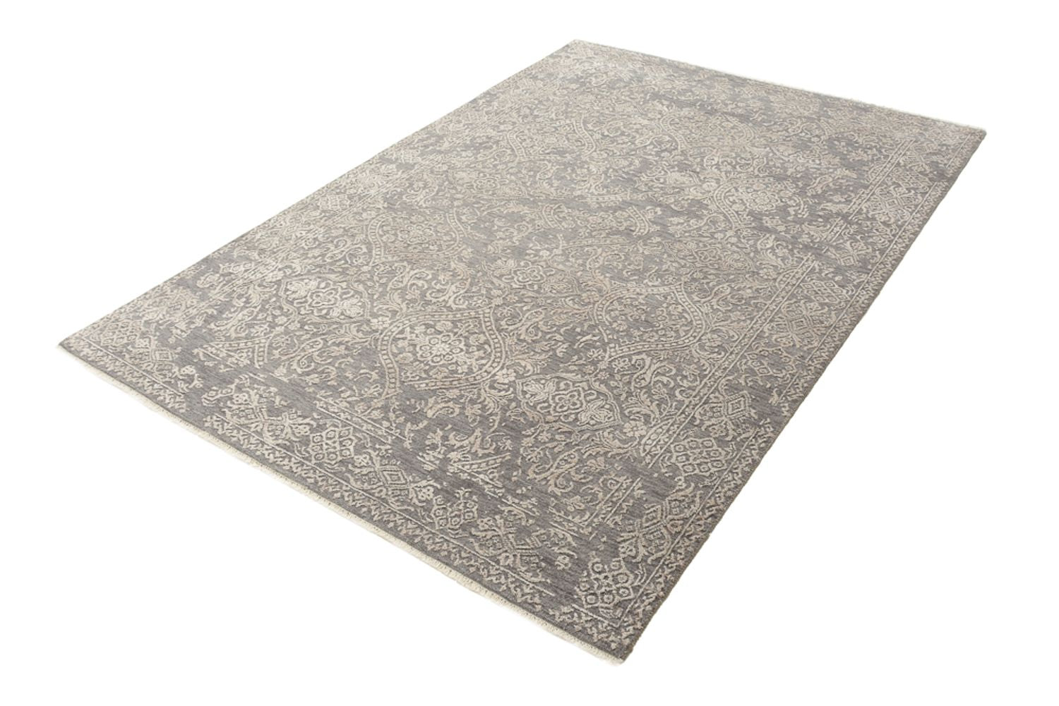 Designer Teppich - 179 x 125 cm - grau