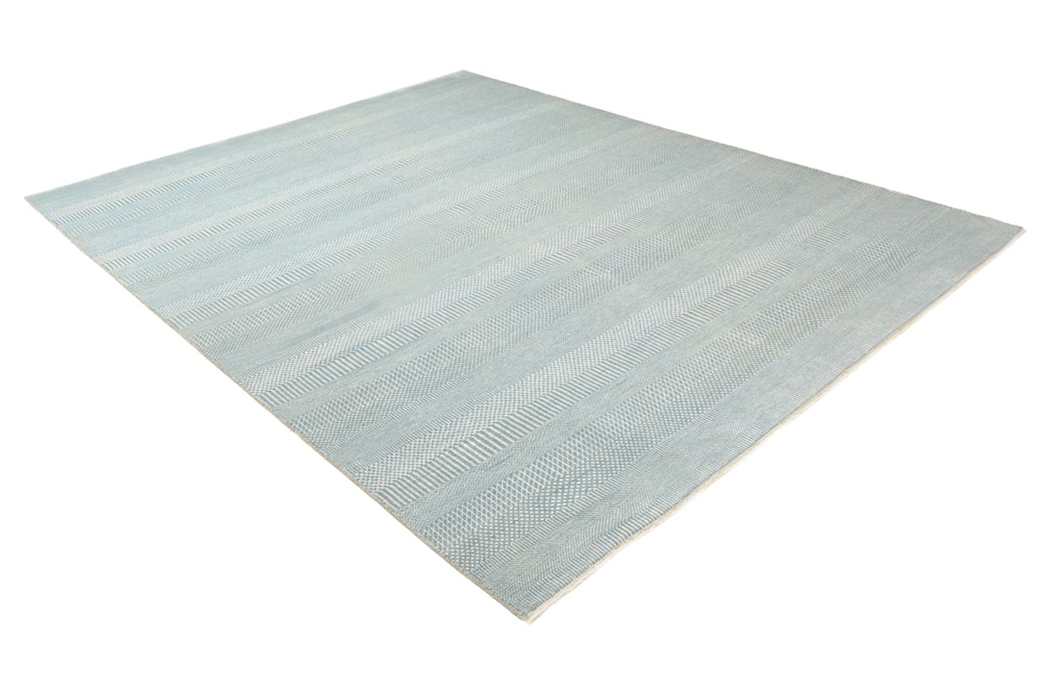 Designer Teppich - 313 x 243 cm - hellblau