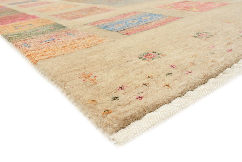 Tapis Gabbeh - Loribaft Indus - 255 x 173 cm - beige foncé