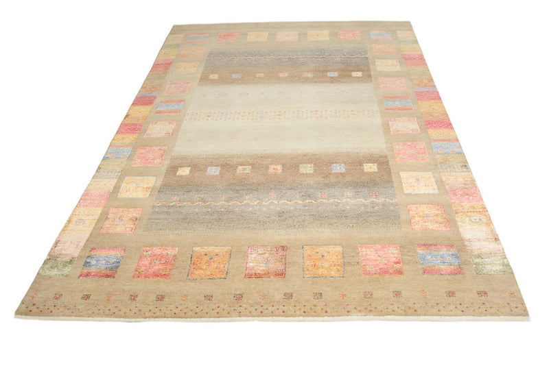 Tapis Gabbeh - Loribaft Indus - 255 x 173 cm - beige foncé