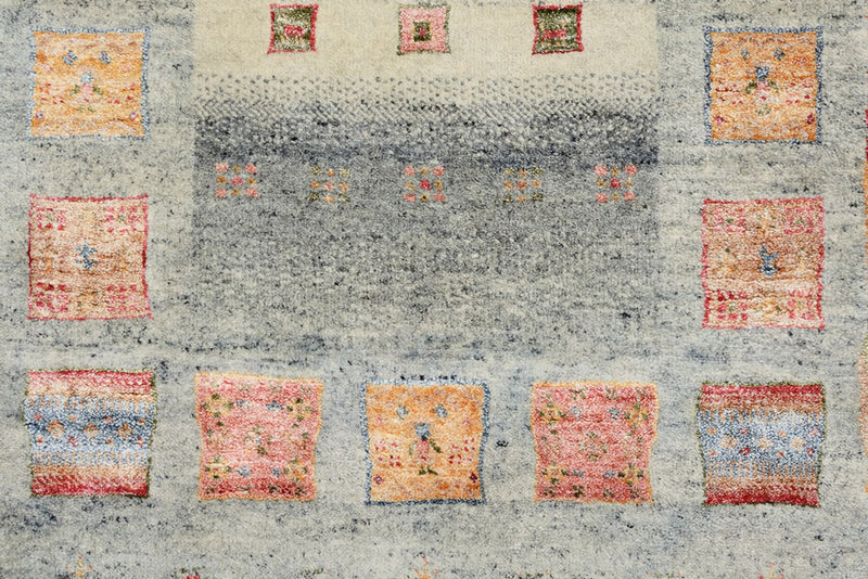 Tapis de couloir Tapis Gabbeh - Loribaft Indus - 295 x 82 cm - multicolore