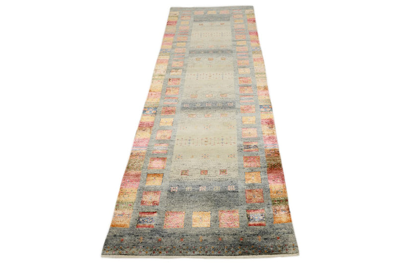 Tapis de couloir Tapis Gabbeh - Loribaft Indus - 295 x 82 cm - multicolore