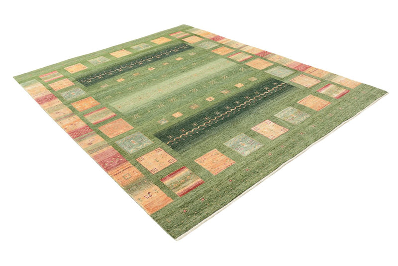 Tapis Gabbeh - Loribaft Indus - 259 x 208 cm - vert