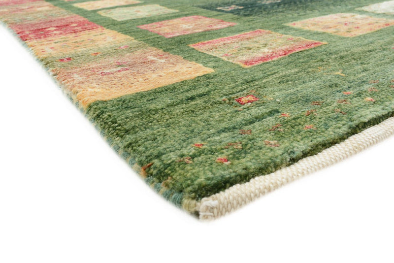 Läufer Gabbeh - Loribaft Indus - 296 x 82 cm - grün