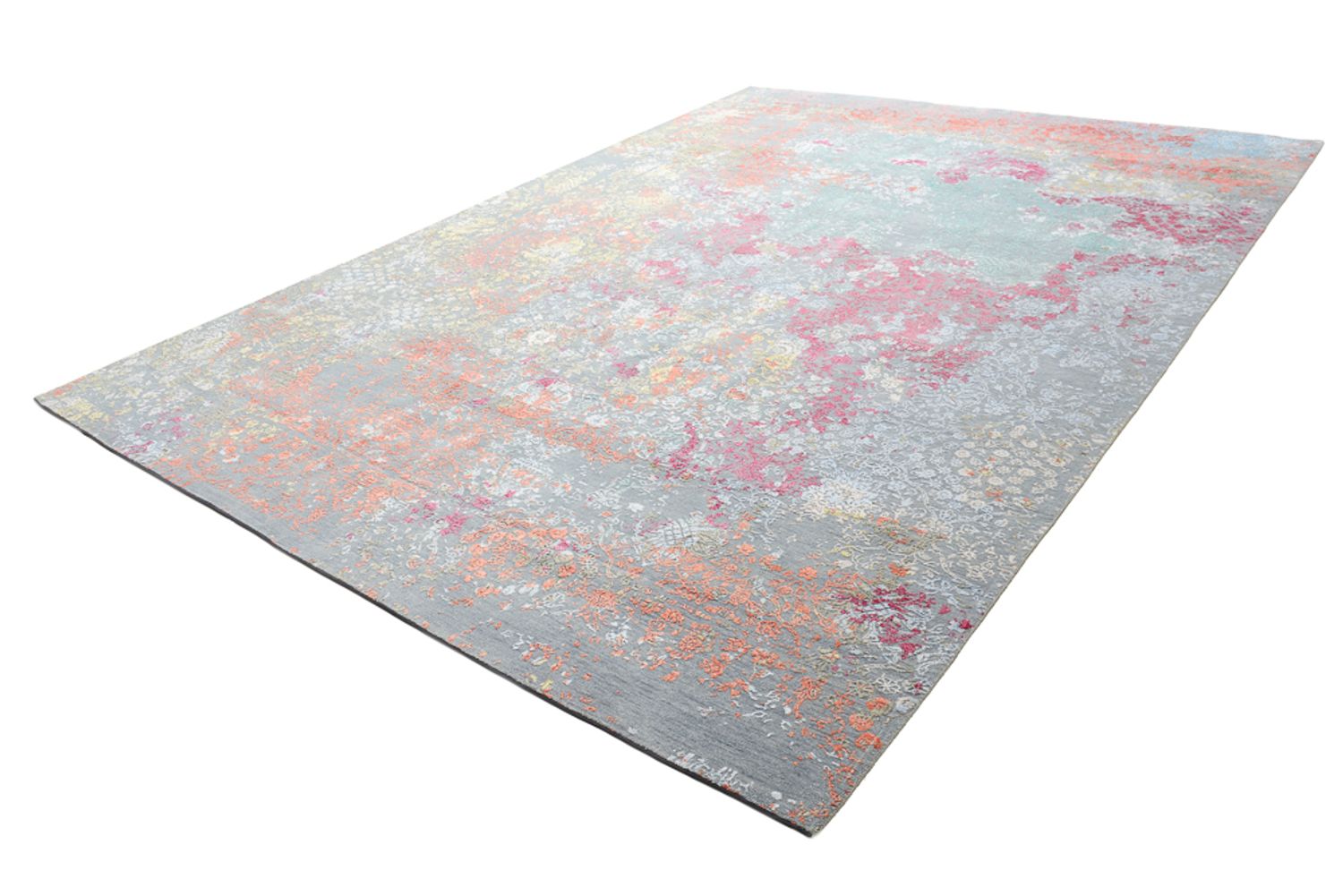 Designer Teppich - 369 x 274 cm - hellblau