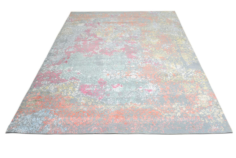 Designer Teppich - 369 x 274 cm - hellblau