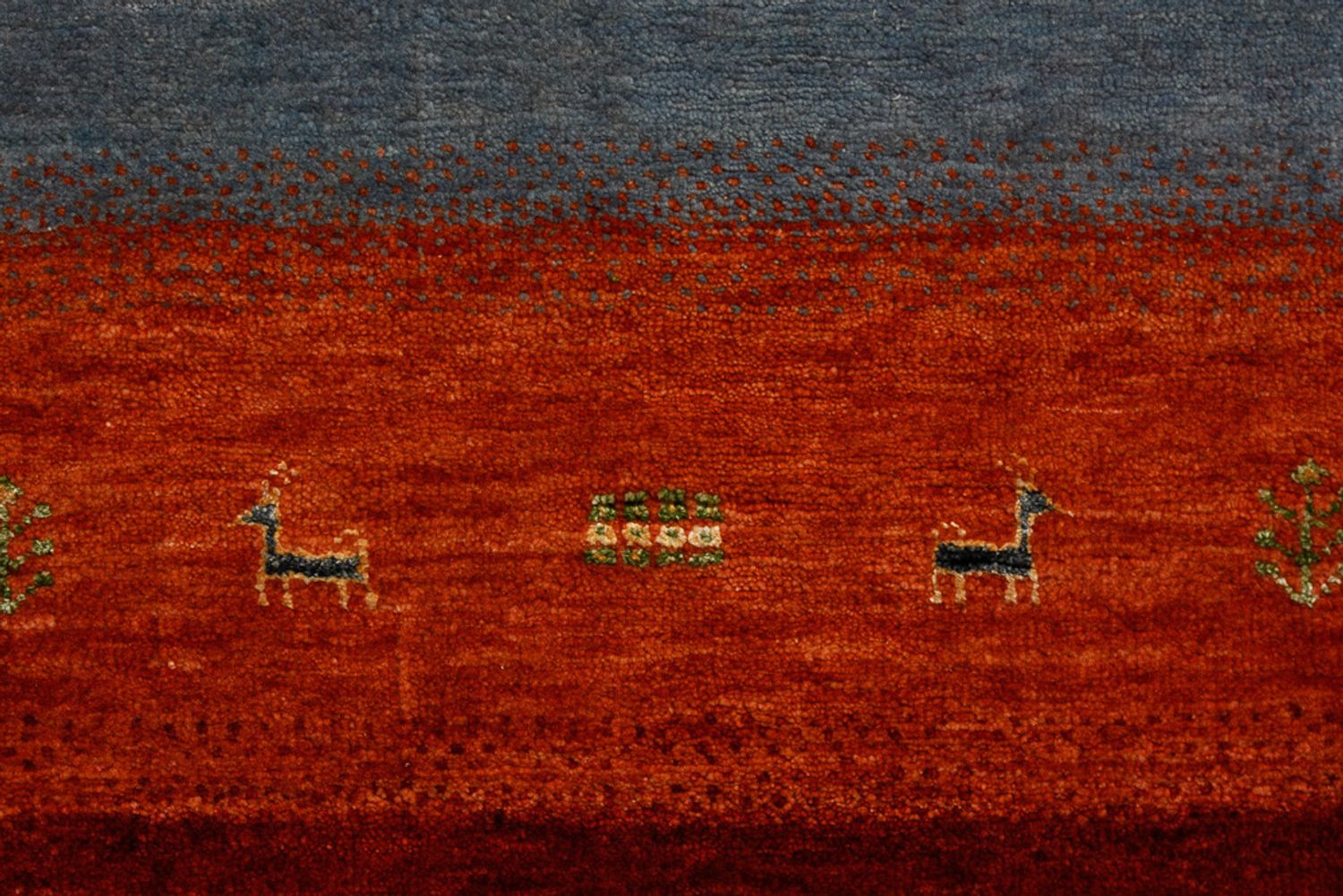 Tapis Gabbeh - Loribaft Indus - 302 x 206 cm - rouge