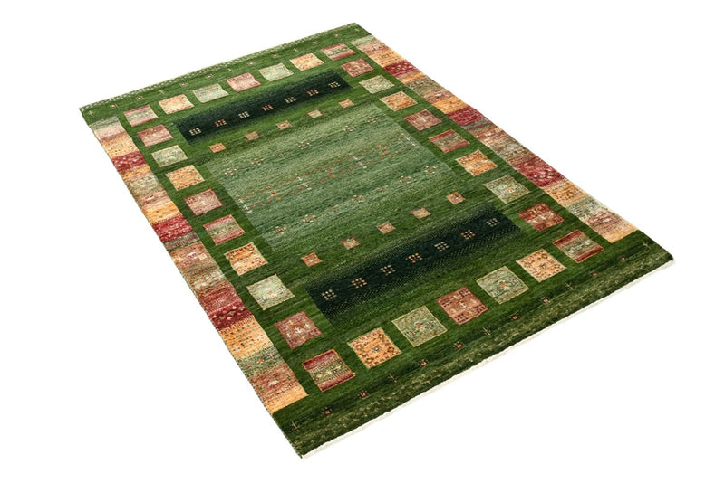 Tapis Gabbeh - Loribaft Indus - 154 x 105 cm - vert