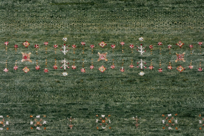 Tapis Gabbeh - Loribaft Indus - 154 x 105 cm - vert