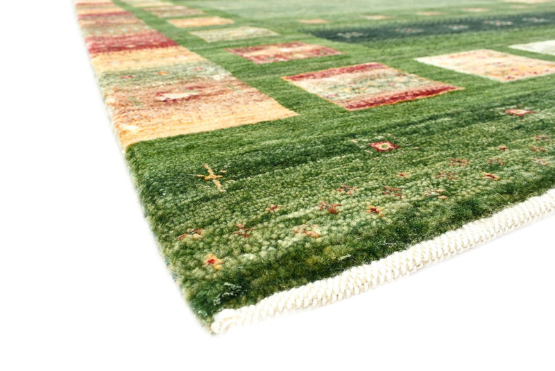 Tapis Gabbeh - Loribaft Indus - 154 x 106 cm - vert