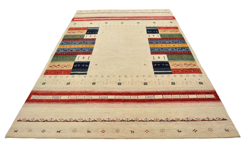 Tapis Gabbeh - Loribaft Indus - 303 x 205 cm - beige clair