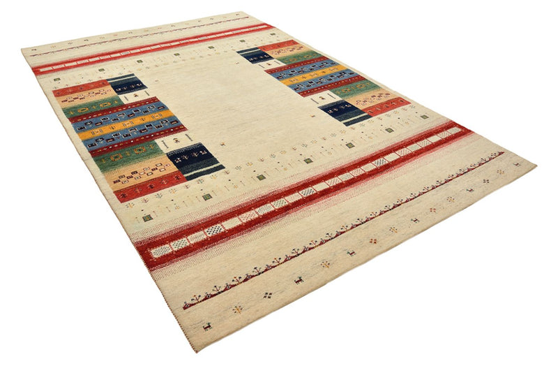 Tapis Gabbeh - Loribaft Indus - 303 x 205 cm - beige clair