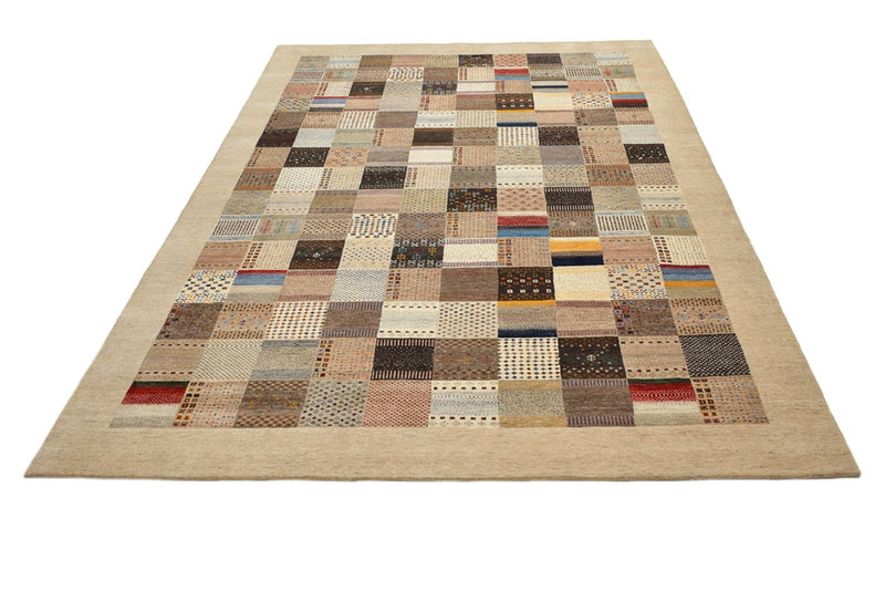Tapis Gabbeh - Loribaft Indus - 348 x 248 cm - beige foncé
