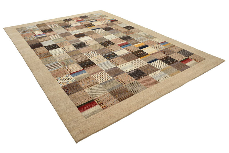 Tapis Gabbeh - Loribaft Indus - 348 x 248 cm - beige foncé
