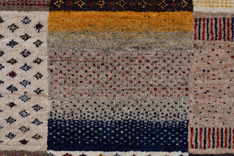 Tapis Gabbeh - Loribaft Indus - 348 x 248 cm - beige foncé