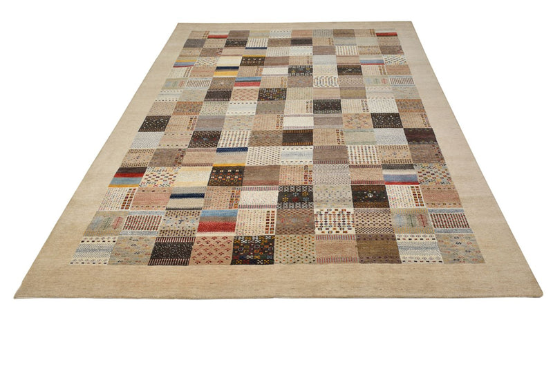 Tapis Gabbeh - Loribaft Indus - 348 x 248 cm - beige foncé