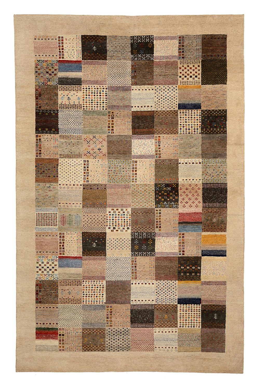 Gabbeh Teppich - Loribaft Indus - 308 x 200 cm - dunkelbeige