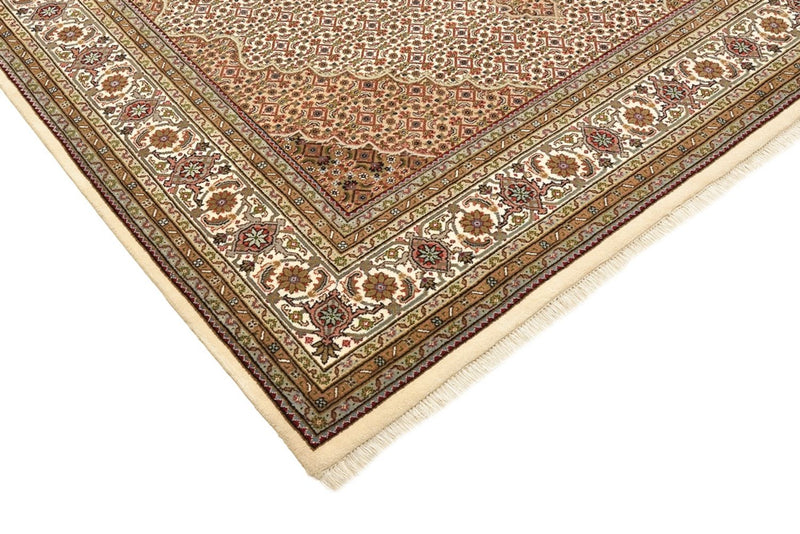 Tapis oriental - Tabriz carré  - 203 x 201 cm - beige foncé