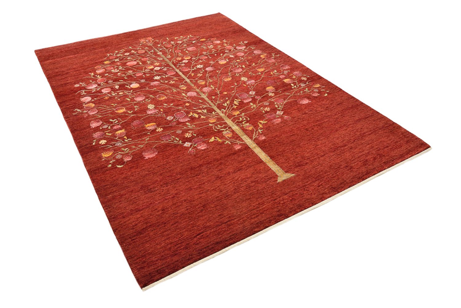 Tapis Gabbeh - Loribaft Indus - 243 x 176 cm - rouge