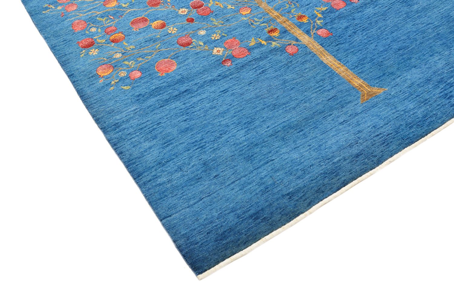 Tapis Gabbeh - Loribaft Indus - 243 x 177 cm - bleu