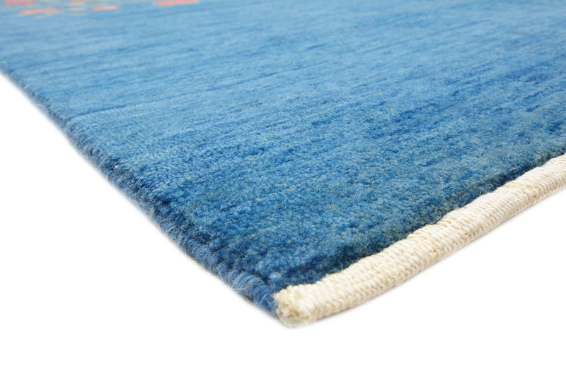 Tapis Gabbeh - Loribaft Indus - 243 x 177 cm - bleu