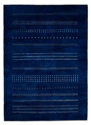 Tapis Gabbeh - Loribaft Indus - 237 x 172 cm - bleu foncé