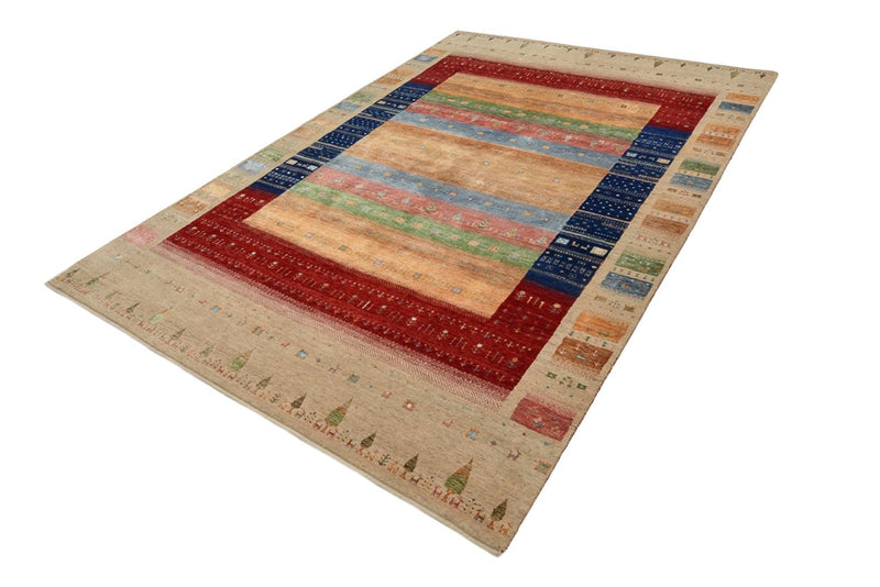 Tapis Gabbeh - Loribaft Indus - 302 x 205 cm - multicolore
