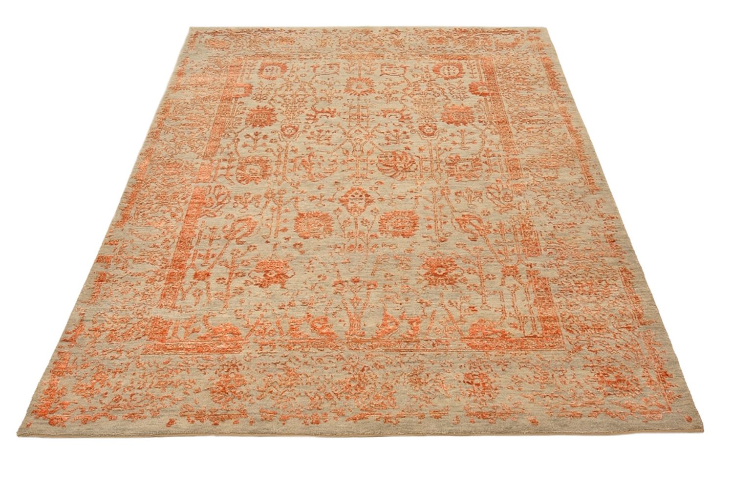 Designer Teppich - 196 x 150 cm - rost